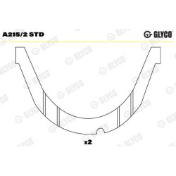JEU DE CALES LATERALES RENAULT F8Q/F9Q STD