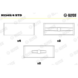 JEU DE COUSSINET DE LIGNE PSA 1.2 THP HNY STD