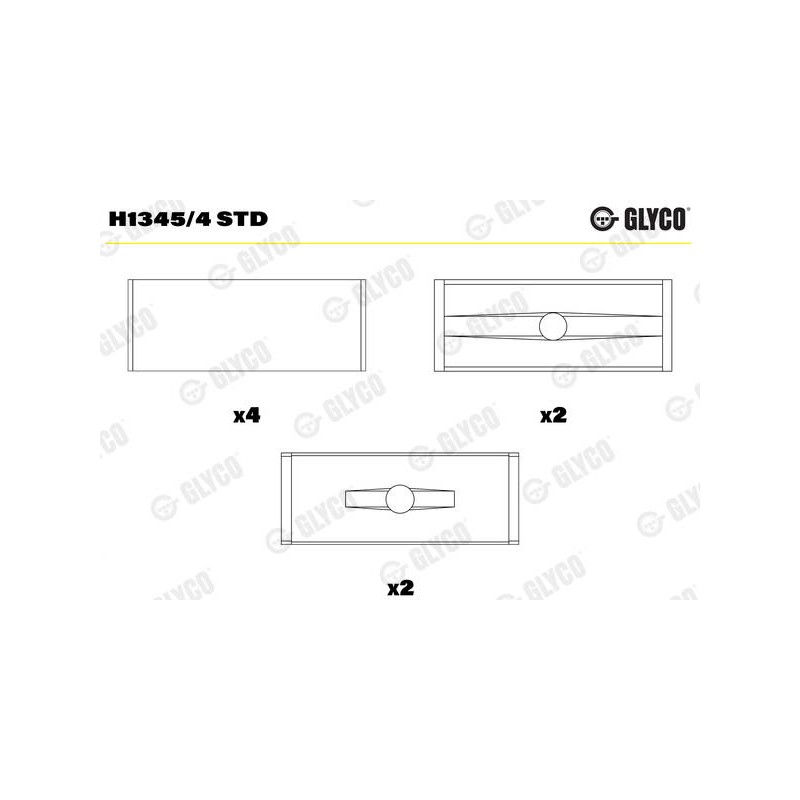 JEU DE COUSSINET DE LIGNE PSA 1.2 THP HNY STD